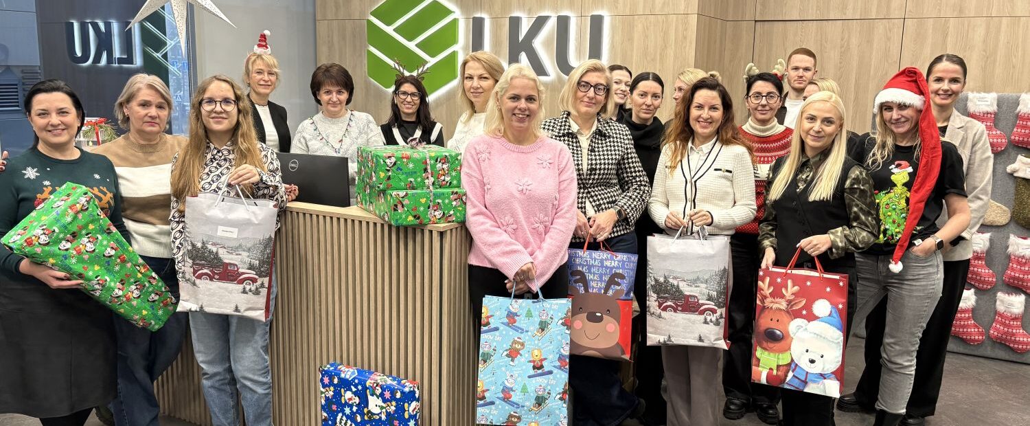 LKU, darbuotojai, kalėdinės dovanos vaikams, socialinė atsakomybė, parama